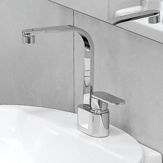 Washbasin mixer tap / chrome / for bathrooms / 1-hole