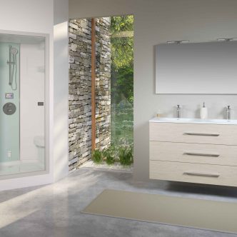Steam shower cubicle