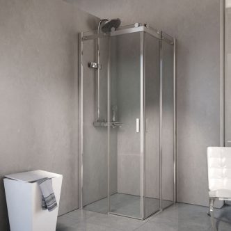 exotic-beige-bathroom-with-white-interiors-also-glass-corner-shower-design
